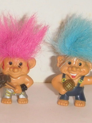 Pack of 2 old rare Wishful figures