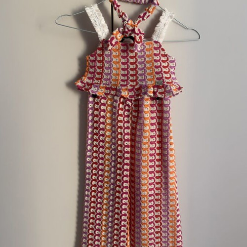 Miss Ebita knitted set like new, size 116 cm, colorful