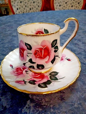 English porcelain cup Melrosa 1960