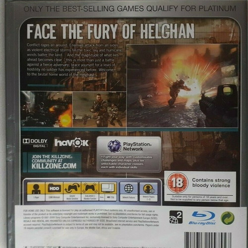 Killzone 2 Platinum Ps3