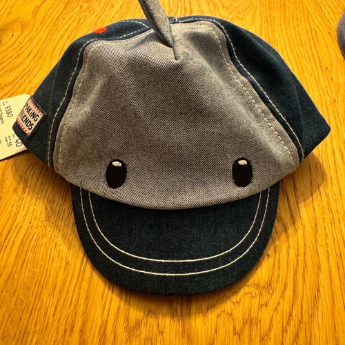 Mayoral shark hat new, denim fabric for newborn