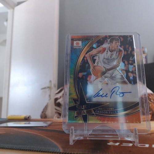 2025-26 Panini Select EuroLeague Gregor Fucka Select Stars Autograph Orange Prizm 16/25 like new