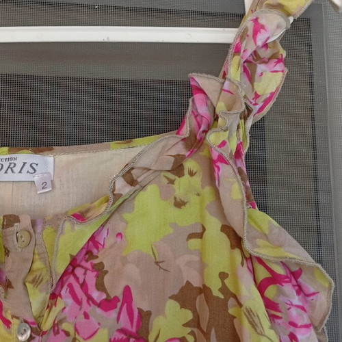 Summer dress Oris size 2XL like new, 100% cotton, ankle length