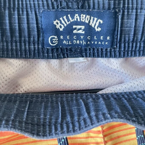 Billabong swim shorts size 12 used, multicolor