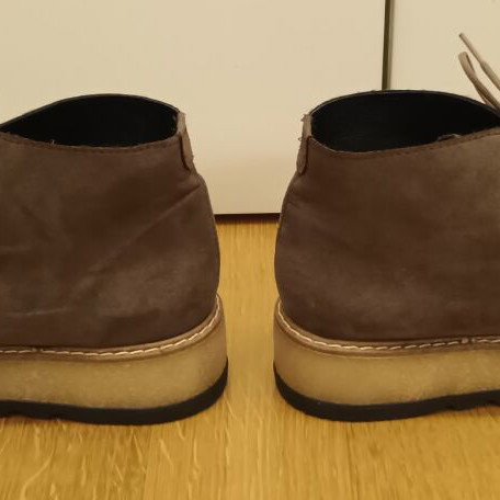 Suede ankle boots new, beige and brown, size 40