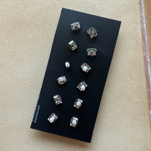 Vintage rose earrings set, 6 pairs, multicolor