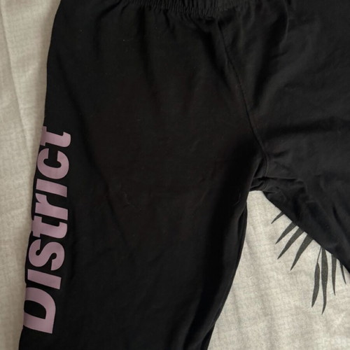 District set like new, black, elastic leggings M, loose T-shirt S