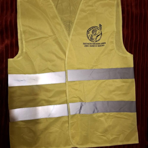 Safety vest fluorescent like new, one size, yellow