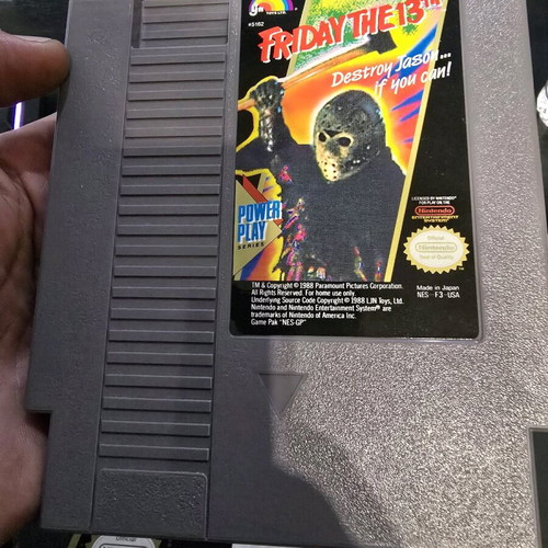 Friday The 13th Rev-A Nintendo NES game used, complete in box