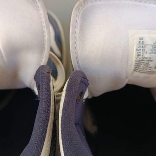 Nike Air Jordan Mid Obsidian men's sneakers size 43 white/blue like new