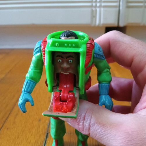 Vintage Ghostbusters Winston Zeddmore Super Fright Features figure Kenner 1989