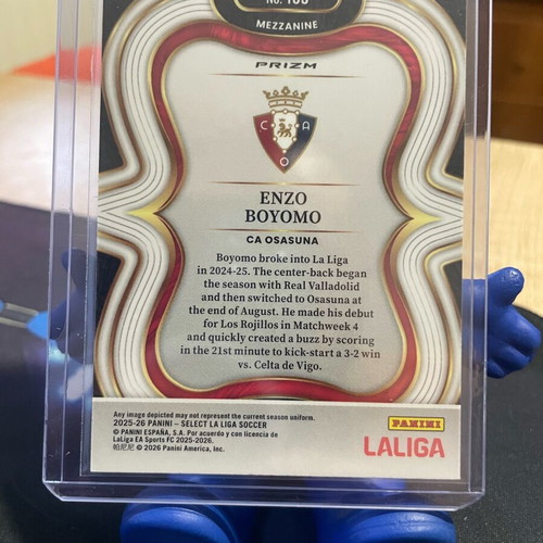 Panini Select 2025-26 La Liga Osasuna Enzo Boyomo Mezzanine Purple Mojo card like new