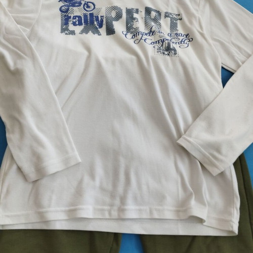 Boys' Clothing Set 5 Pieces Like New, Smart Olive Tracksuit & California Expert FunStrike Shirts