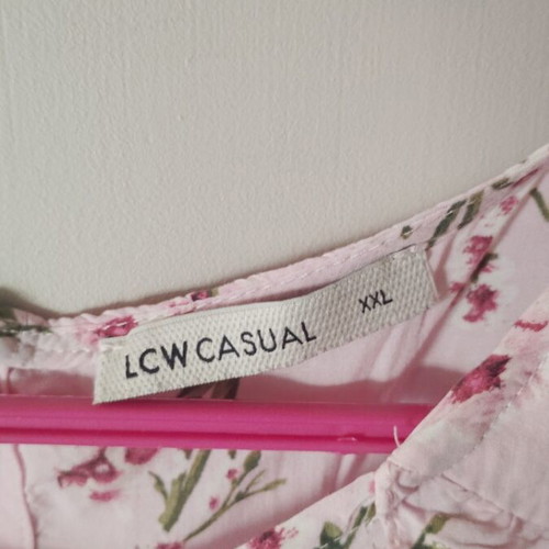 Viscose blouse, pink, XL