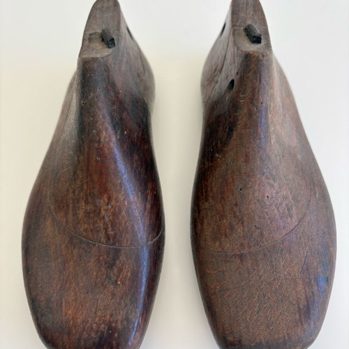 Wooden children's shoe lasts vintage used