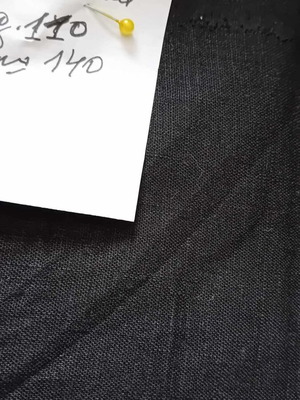 Piece of summer thin fabric new, black, 110x140 cm