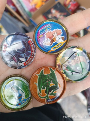 Σετ μεταλλικά tags Yu-Gi-Oh και Megaman μεταχειρισμένα