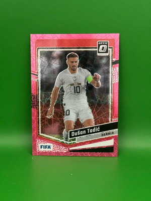 Dusan Tadic Pink Cubic /99 2023-24 Donruss κάρτα ποδοσφαίρου