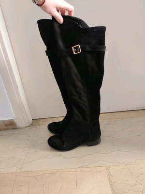 Migato suede over-the-knee boots black like new
