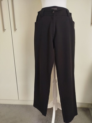 Black pants size L 40 12 like new, autumn winter fabric