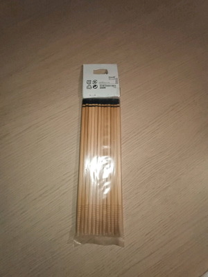 Bamboo chopsticks 24 pairs 9.5" reusable natural/black