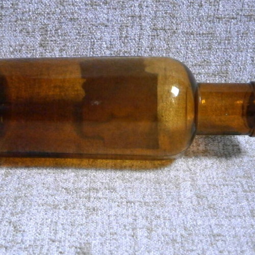 Pharmacy bottle used vintage German potassium alum