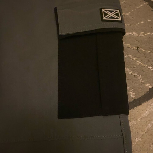 Teen cargo style tracksuit like new with logo, black and gray