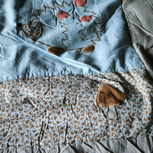 Baby bedding set with pillowcase and plush reindeer like new