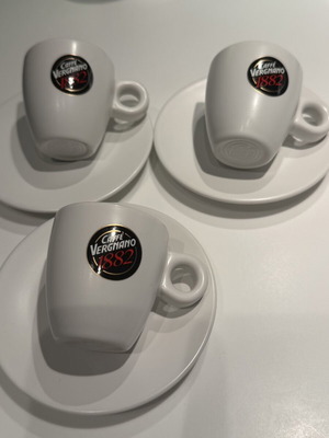 Σετ 3 πορσελάνινα φλιτζανάκια espresso Caffè Vergnano 1882 καινούργιο