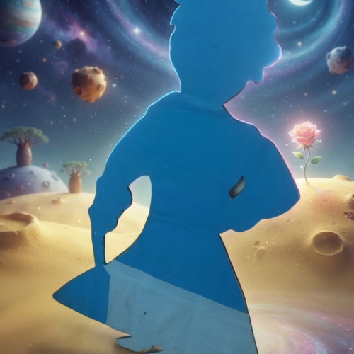 Handmade Little Prince foam board figure, 86cm, party decoration