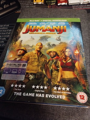 Jumanji Welcome to the Jungle Blu-ray като ново
