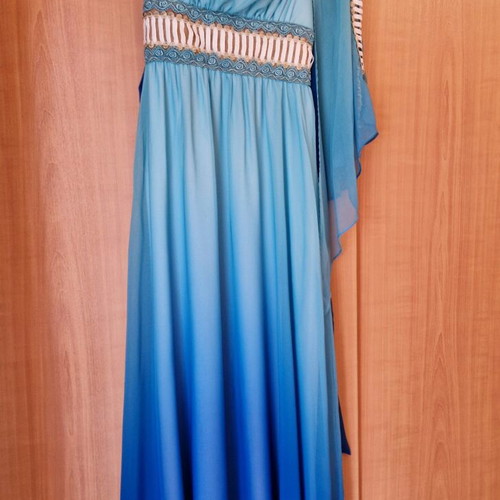 Shine2gether ombre dress new, size Small / Medium, blue turquoise