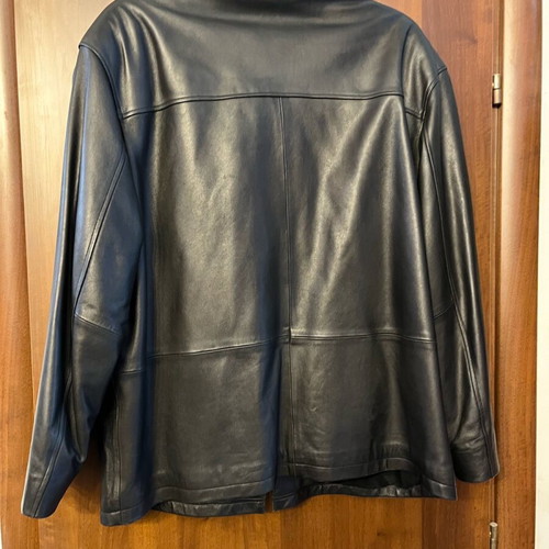 Leather jacket unused xl black