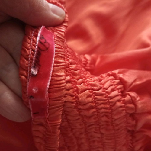 Devotion maxi strapless dress used, orange, size S