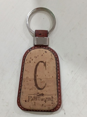 Portugal souvenir keychain used, brown