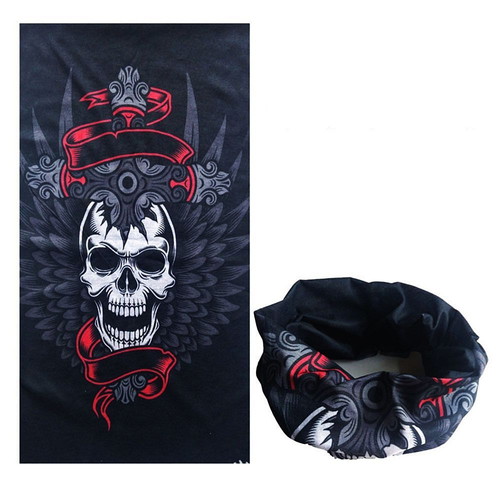 Bandana Face Mask Skull Print New Polyester