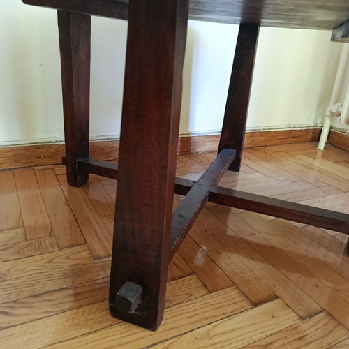 Antique dining set with round table and chairs used