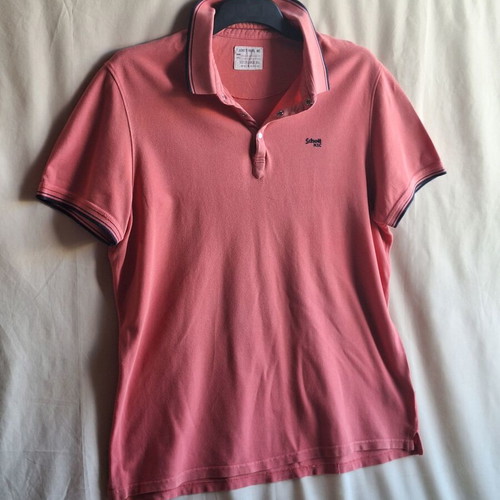 Schott NYC XXL Pearl Snap Pique Polo Shirt like new, dusty pink