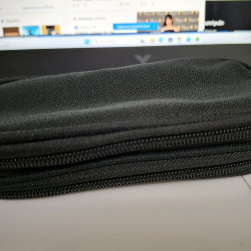 Double Storage Case with 2 Separate Zippers New