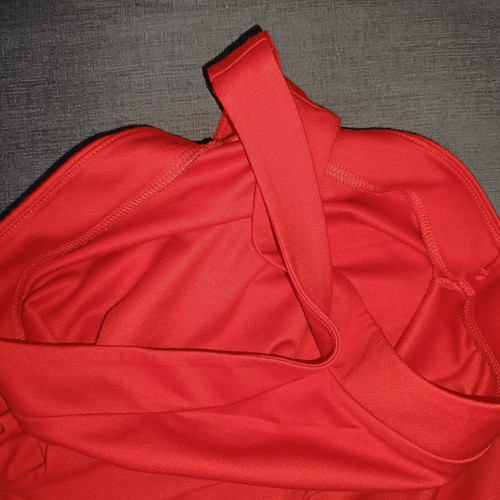 Halterneck red mini dress like new by Calliope, size S