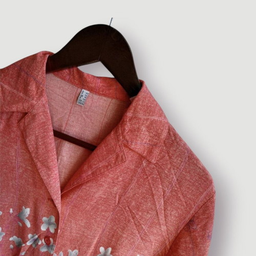 Women's shirt 100% viscose summer pink red size L like new