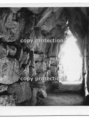 Nafplio Tyrins real photo postcard interior gallery like new