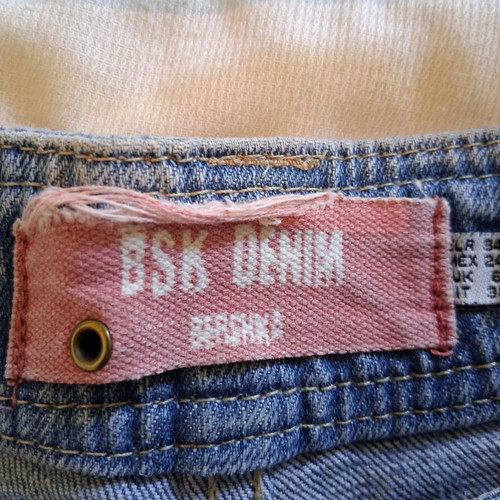 Bershka denim shorts used, size XS 34 6, blue