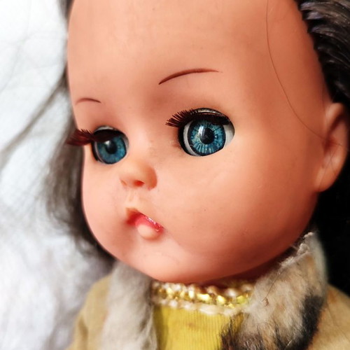 Bella doll used by Apergis company 1970s collectible