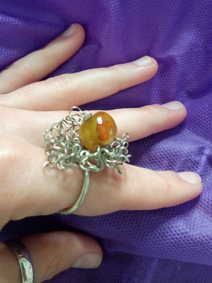Handmade ring new, silver