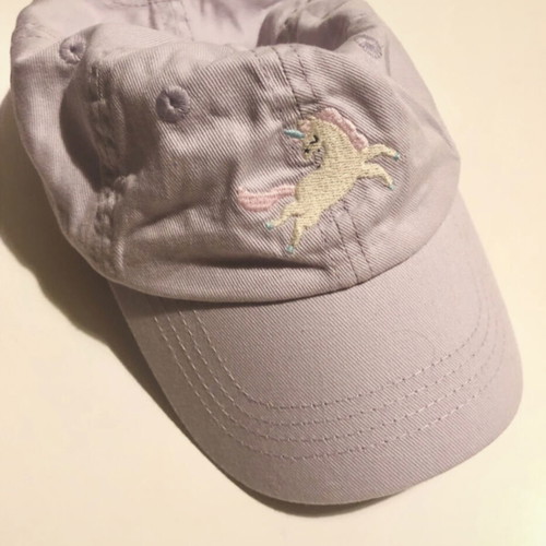 H&M Baby Lilac Jockey Hat New Unicorn 12-18 Months