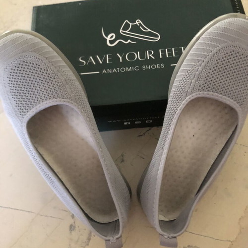SaveYourFeet women's gray anatomical ballerina shoes size 41 used