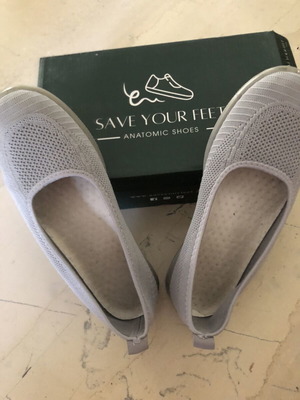 SaveYourFeet γυναικείες γκρι ανατομικές μπαλαρίνες νούμερο 41 μεταχειρισμένες