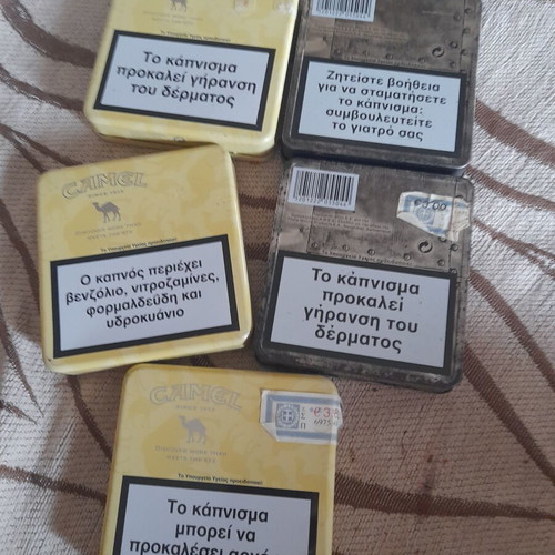 Camel & Marlboro Collectible Metal Tobacco Cases Set of 5 Limited Edition