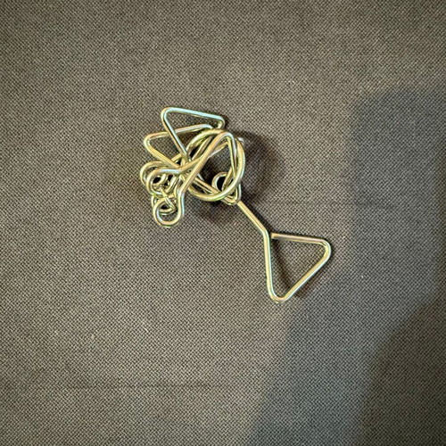 Metal puzzle like new, Tanglement type